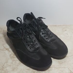 Zegna Black Sport Casual Men's Sneakers Size 10